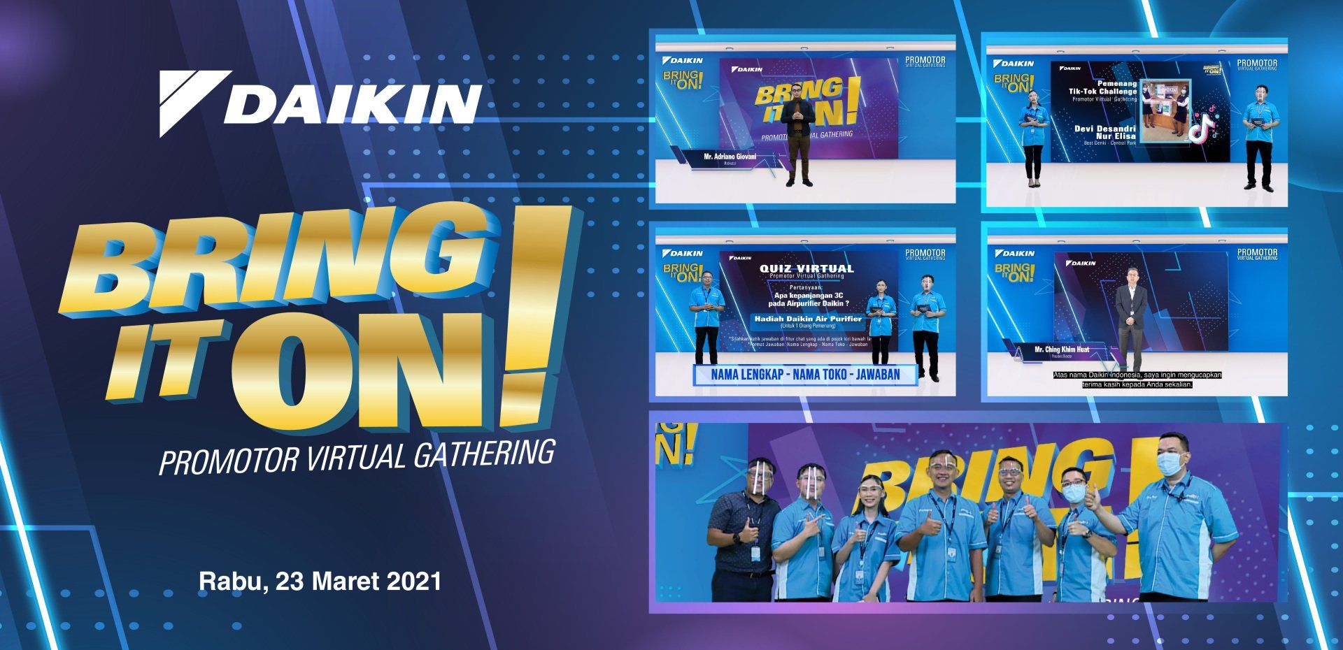 Beragam Aktivitas, Promotor Daikin Semangat Hadapi Pandemik