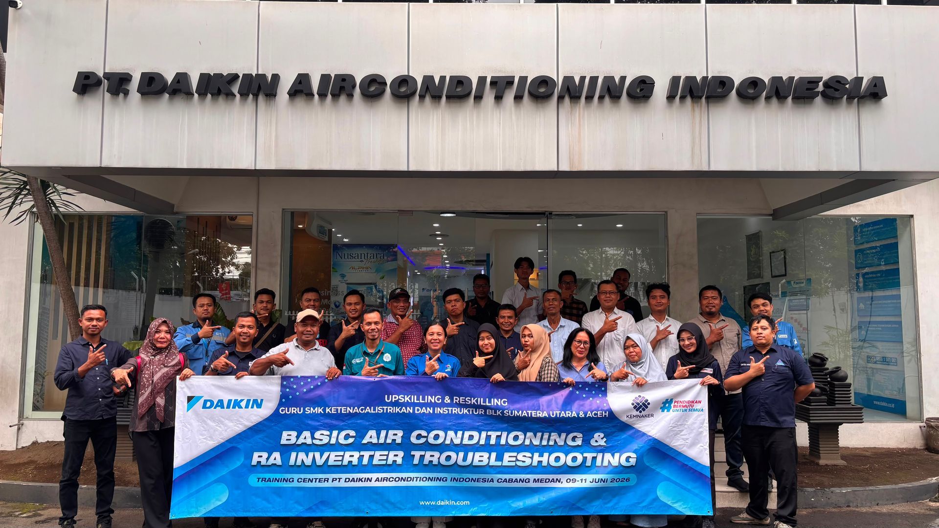 DAIKIN Helat Pelatihan Bagi Tenaga Pengajar Tata Udara Se-Aceh dan Sumatera Utara