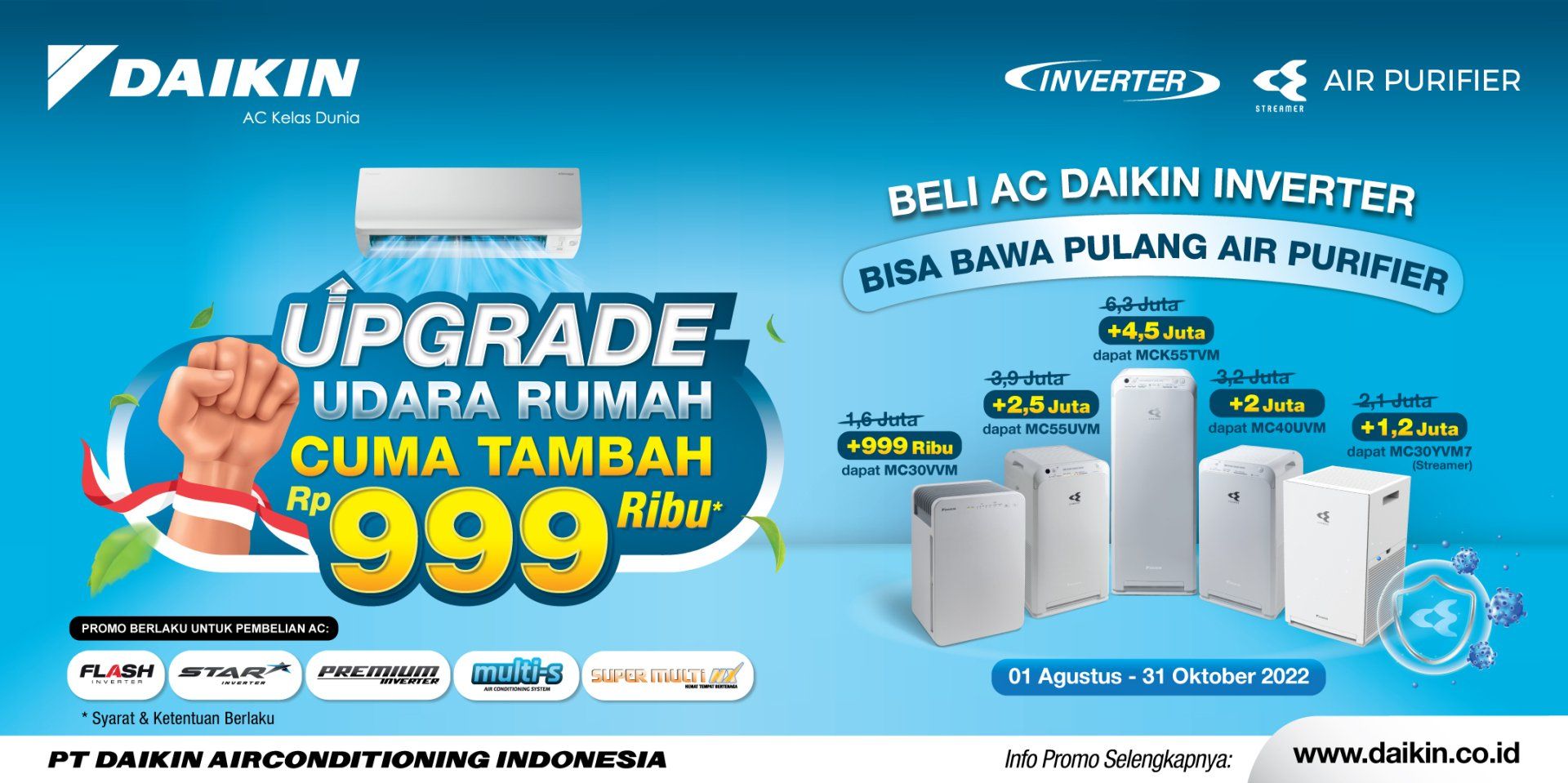 DAIKIN Air Purifier Bundling Promo