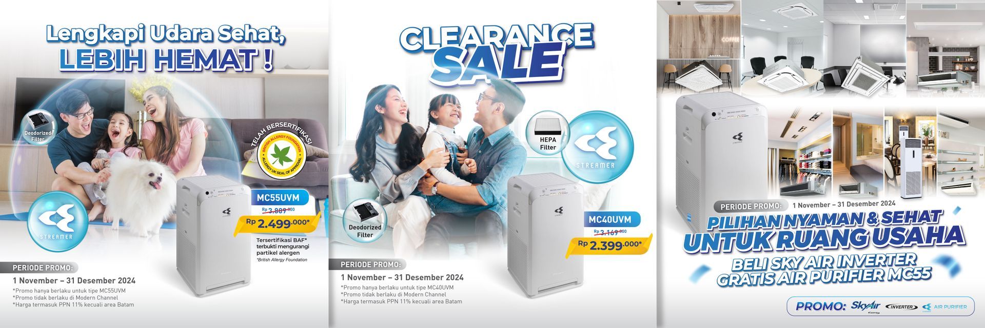 DAIKIN AIR PURIFIER PROMOTION