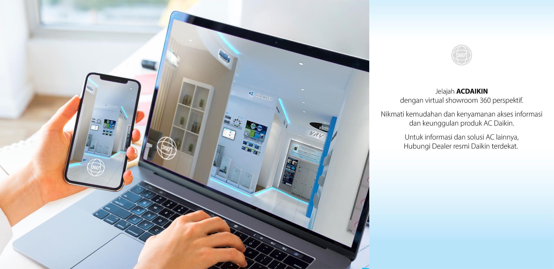 Explore Daikin AC with a 360° Virtual Showroom Perspective