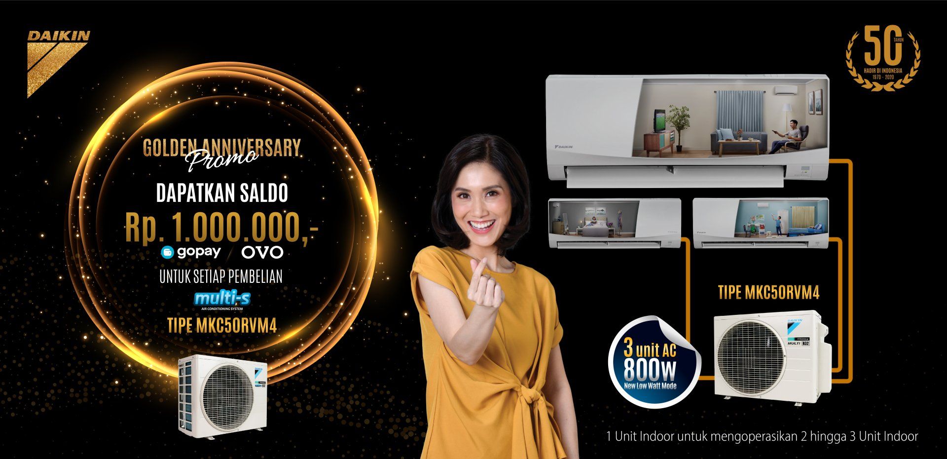 Daikin Multi-S Series MKC50RVM4 AC Promotion