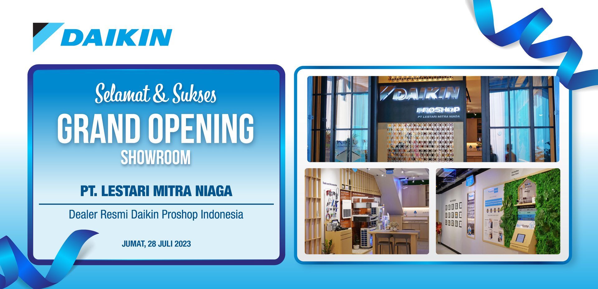 Expanding Presence: PT Lestari Mitra Niaga’s Official DAIKIN Proshop Showroom Now Operational