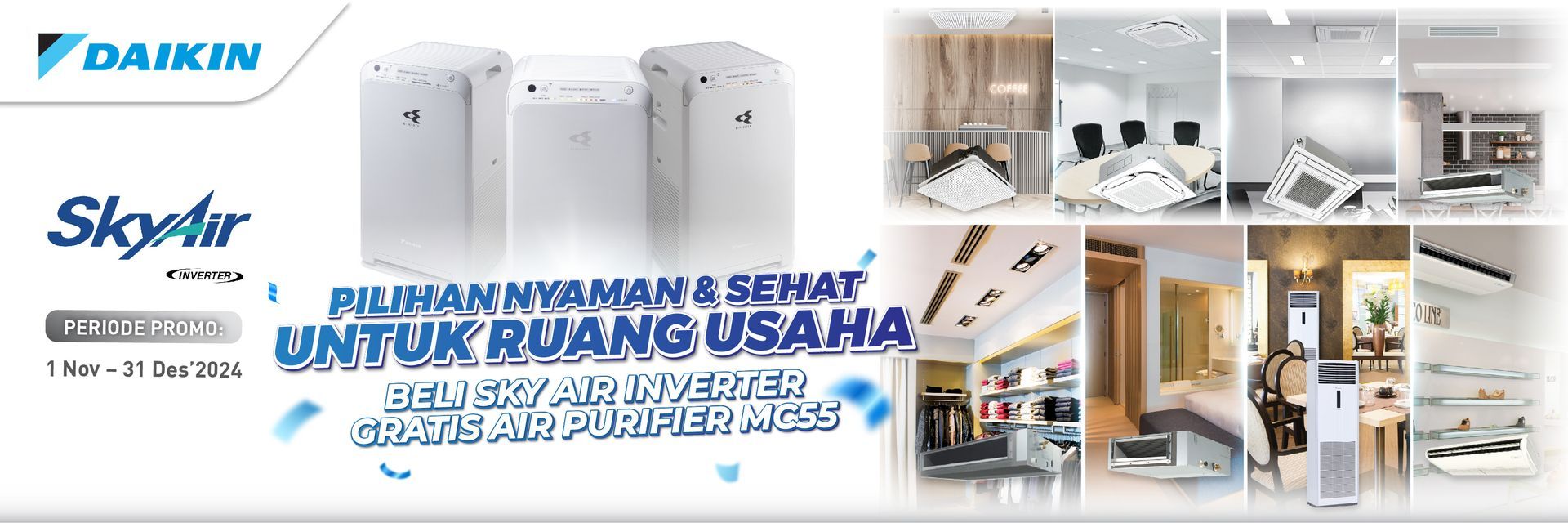 DAIKIN SkyAir Promotion | The Comfortable & Healthy Choice for Business Spaces