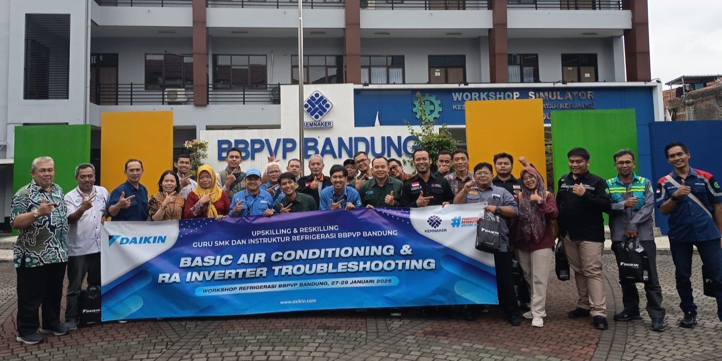 DAIKIN dan BBPVP Bandung Selenggarakan Program Upskilling dan Reskilling Guru SMK se-Jawa Barat